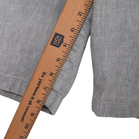 J.Crew Stanton Light Gray Linen Cotton Shorts Men’s 31x9 Baird McNutt Irish Line - Picture 8 of 10